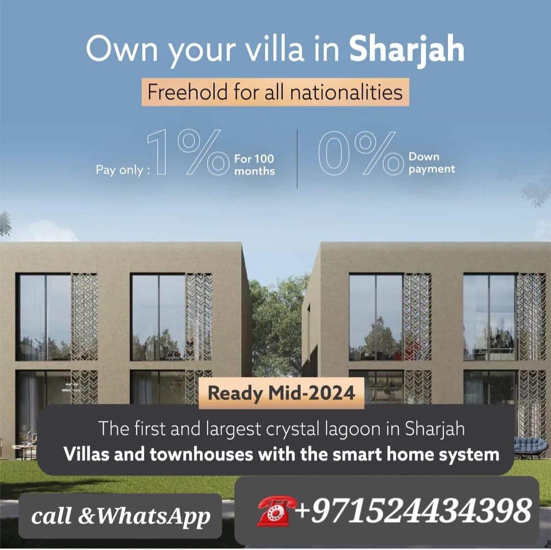 A villa is also available, ready to receive, 100% freehold.
